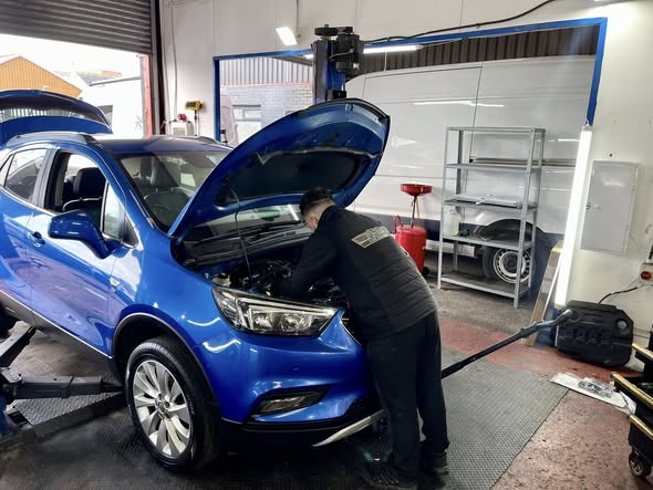 Car servicing at JSA Garage Blackpool